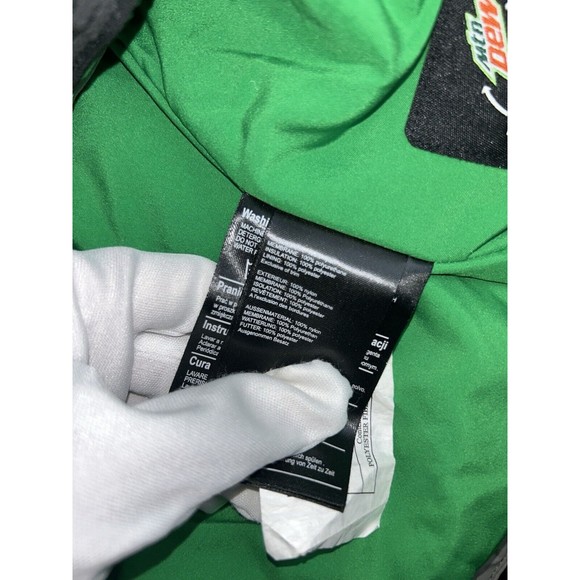 Burton Jacket Men L Green DryRide MountainDew Snowboard Hooded Winter Coat Parka - Picture 6 of 12